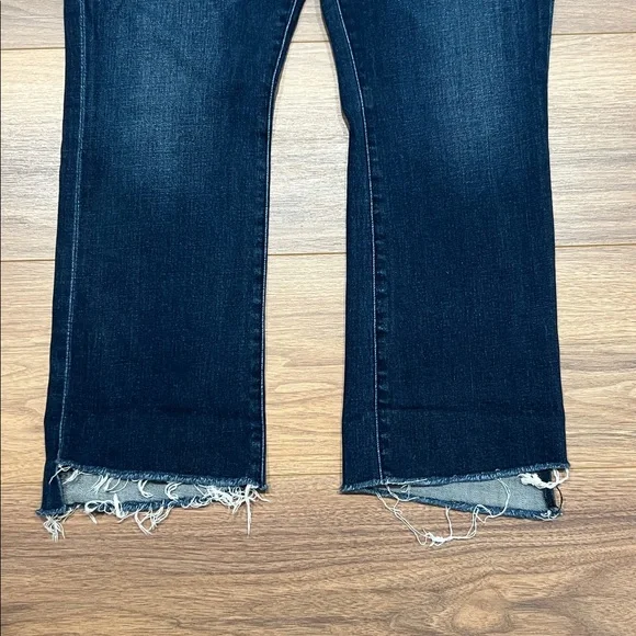 Mother The Insider Crop Step Fray Jeans in Movin On Up Size 31 - Picture 11 of 16